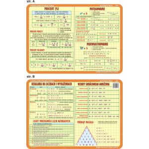 Podkładka edukacyjna Visual System Matematyka, Procenty i potęgi